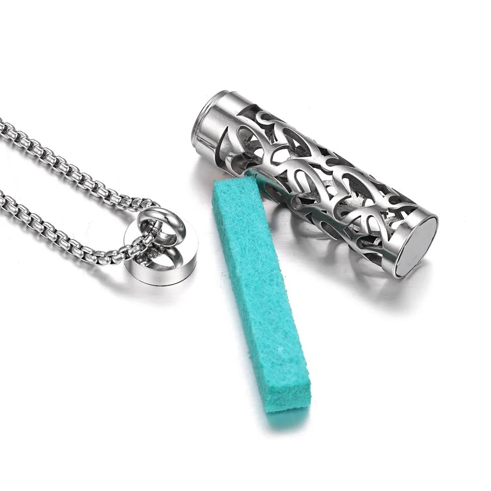 scented pendant with necklace